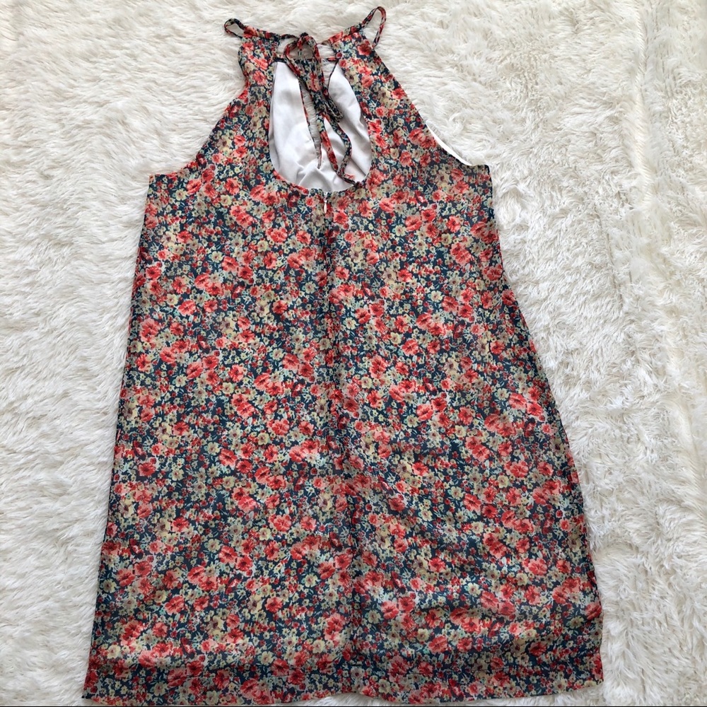 Beige by ECI Floral Sheath Dress Tie Halter Neck - Picture 8 of 13